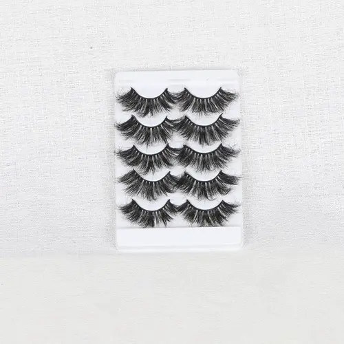 Bling Hair False Eyelashes Faux 3D Mink Lashes Natural Look Fluffy Cat Eye Wispy Lashes