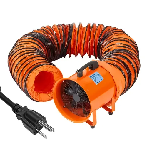 Garvee Heavy Duty 12 to 16 Inch Exhaust Blower Fans with High Velocity 3500 CFM, 3500 RPM, and Durable Ducts (16.4 to 32.8 ft) for Ventilation in Workshops, Crawl Spaces, Attics, Basements, and Garages,toolupgrade