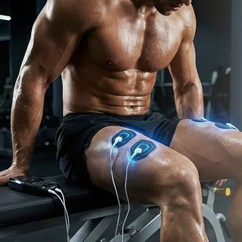 Muscle Stimulator Massager - 8 Modes, 9 Massage Functions, Dual Channel, 15 Intensity Levels, 16 Electrode Pads, Large LCD Display, Easy Operation, for Shoulder & Low Back Relief, Muscle Strengthening & Soreness Alleviation, Seniors, Office Use, Shoulder