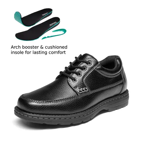 BRUNO MARC Men's Square Toe Dress Shoes Walk Oxfords with Removable Arch Booster & Cushioned Insole for Enhanced Comfort tiktokshopbacktoschool