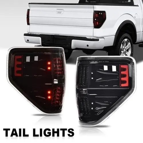 Fit For 2009-14 Ford Pickup F150 Clear LED Tail Lights Lamps Passenger + Driver G-PLUS,car accessories toolupgrade