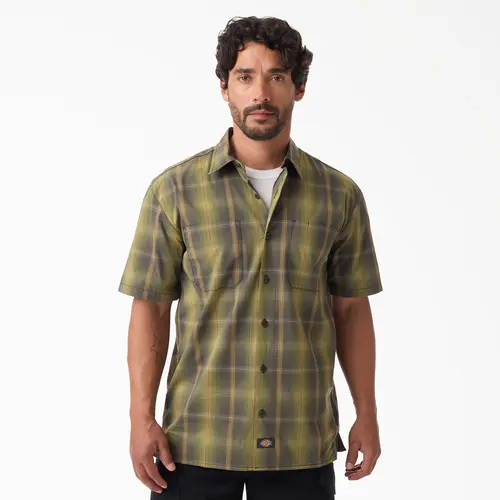 Dickies | Plaid Work Shirt, Regular Fit, Durable Comfort, Lightweight, Breathable, Classic Workwear Style