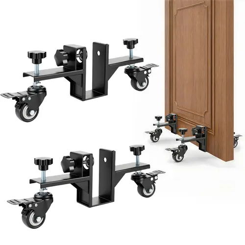 GJANSH Heavy-Duty Door Installation tool 1PC/2PCS,Door Dolly for 0.8 to 2.36 inch Thick Pre-Hung,Front,and Slab Doors,Door Installation Tools,Door Lifter toolupgrade