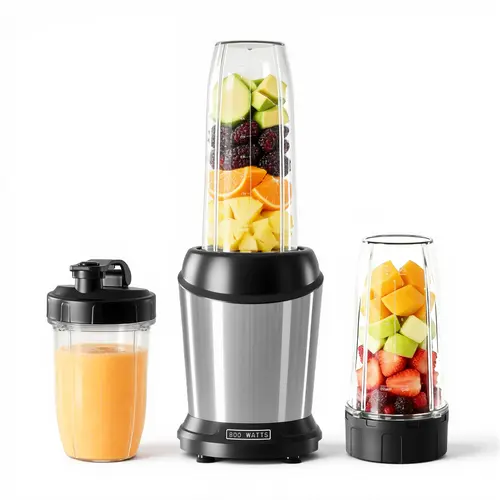 Blender, Personal Blender Set for Kitchen, Smoothies Maker With-Free Portable Cups For Shakes, Sauces, Juice, Ice Crushing