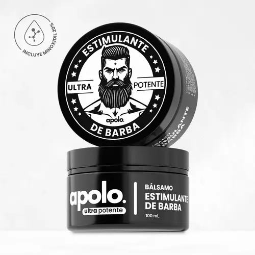 Apolo Ultra Potente Minoxidil Beard Growth Cream - Men's Special Thickening Blend, Super-Strong Beard Stimulant Cream, Target Severe Alopecia Beard, Fast Follicle Wake-Up & Repair Sparse Areas, Gets Perfect Beard,sohochic