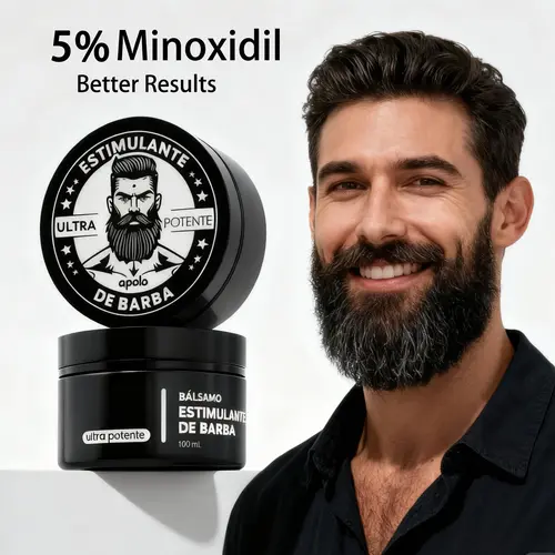 Minoxidil-Infused Beard Growth Cream for Adult Males, Hair Loss Treatment Formula with Lengthening & Volume-Boosting Benefits, Easy Daily Beard Care Step for Daily Care,sohochic