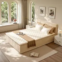 【SohoChic Sale】OVIOS 3-in-1 Sofa Bed Hybrid Mattress with Removable Headboard, Mattress & Frame in One, No Assembly Required, Memory Foam & Pocket Springs, Motion Isolation, Queen, Full & Twin XL