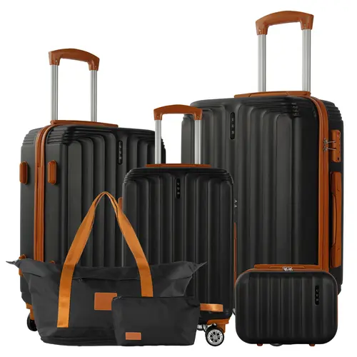 【LIVE】UUH Luggage Sets(3pcs/4pcs/6pcs/7pcs/8pcs) with TSA Locks - Suitcase for Travel, Family Set Basic Functional Luggage TSA Lock Spinner Wheels Lightweight–Affordable Entry-Level Option