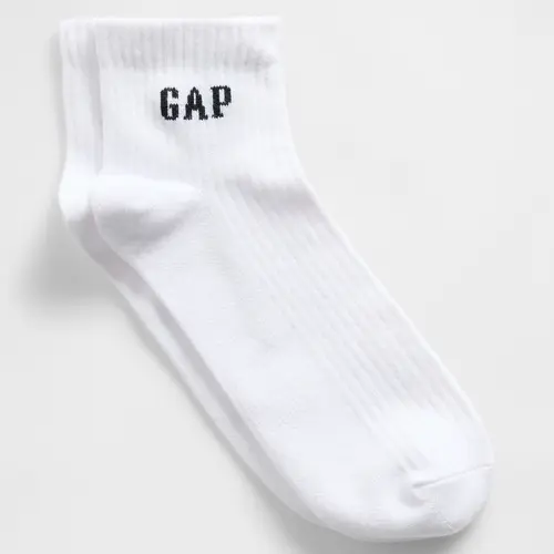Gap Women's Logo Quarter Crew Socks