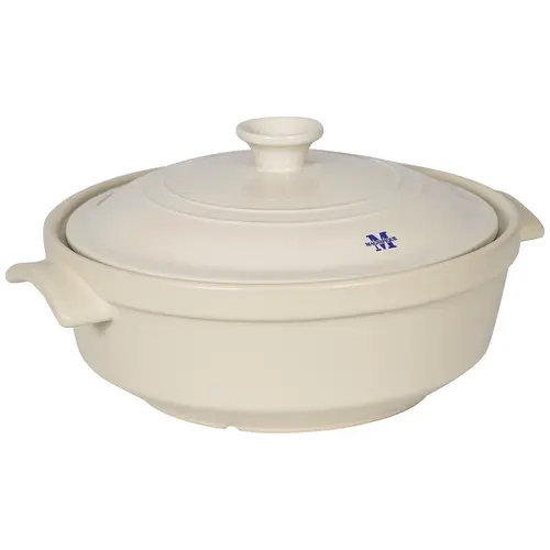 Handcrafted Pure Ceramic Dutch Oven - Pure Natural Clay, Non-Toxic Chemical-Free Kitchen Cookware, Stovetop & Oven Safe, Versatile for Roasts & Nutrient Dense Meals, 3Qt/5Qt Ceramic Pots