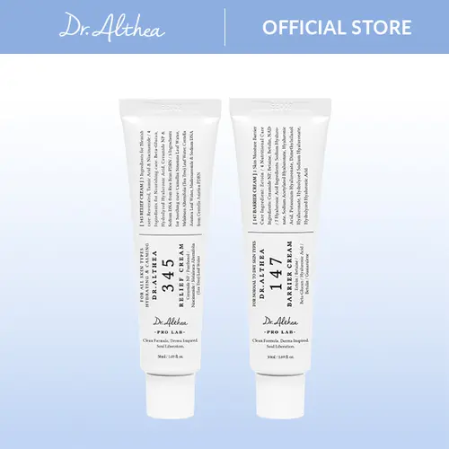[Dr.Althea Official] Acne Relief & Skin Barrier Moisturizer Duo Set - Soothing Recovery, Deep Hydration, Barrier Enhancement, For All Skin Types, Vegan, Korean Skincare
