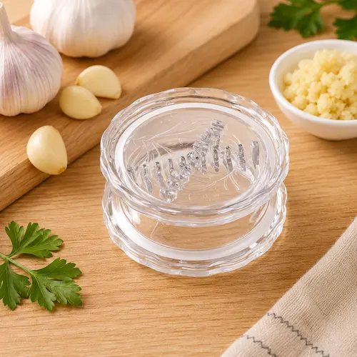 Manual Garlic Twister Mincer - Sturdy, Handy Food Prep Kitchen Utensils, Impact-Resistant Kitchen Accessories for Garlic, Onion, Ginger