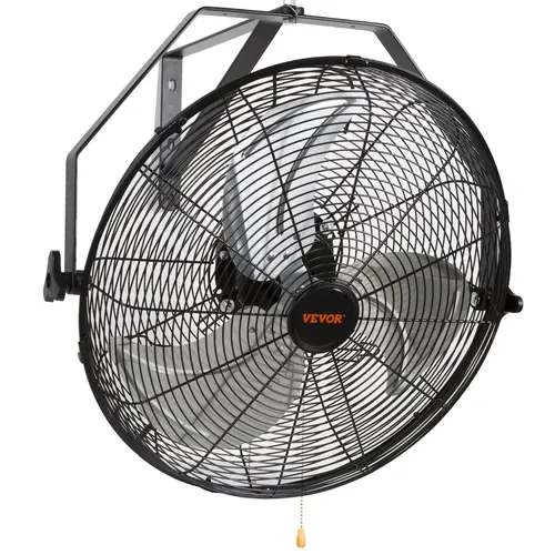 【toolupgrade】VEVOR Wall Mounted Fan Waterproof Outdoor Cooling Fan 3-Speed Adjustable Speeds High Velocity ETL Listed Industrial/Residential for WarehousePatioBlack, Adjustable Speeds Fan