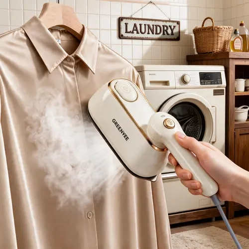 GREENYEE 2-in-1 Clothes Steamer & Iron, Large Iron Plate, 5s Fast Heat-Up, One-Touch Operation, Powerful Steam, Portable Foldable Travel Iron for Home & Travel,sohochic