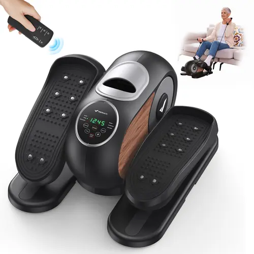Merach Under Desk Elliptical Machine for Home,Ellipse Leg Exerciser for Seniors with 12 Adjustable Speed Quiet & Portable Seated Pedal Exerciser with Remote Control & Non-Slip Pad BackToSchool
