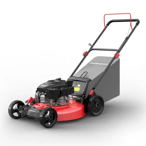 PowerSmart Lawn Mower Gas Powered(DV8621C/DV8621P/DV8621S), 21-Inch 144cc/170cc Engine 2-in-1/3-in-1 Walk-Behind Push/Self-Propelled Lawn Mower, Oil Included(Z), Gas Power Lawn Mowers, Manual Hand-Push Lawn Mowers