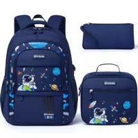 Fimibuke Casual Printed Backpack Set for School, 3Pcs Waterproof Backpack with Lunch Bag & Pencil Bag - School Backpack Bookbag for Middle School Teens Girls, Roomy Interior & Multi-Pockets