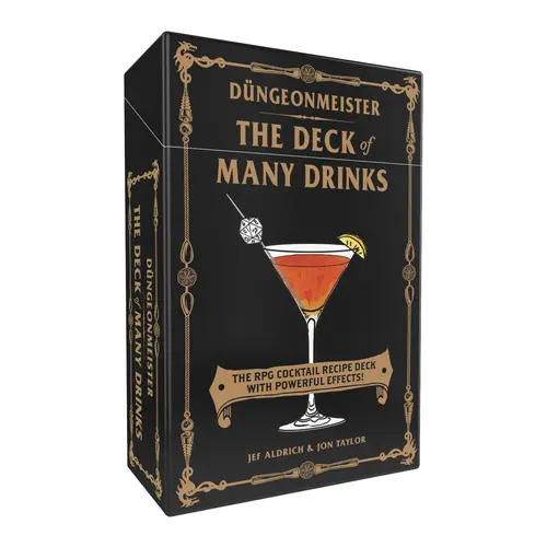 Dungeonmeister: The Deck of Many Drinks English Interactive Game Addition - 50 RPG Cocktails with Flavor, 5e Effect Match, Turn Undead Recipe Booklet for Adult Tabletop Roleplaying Enthusiasts (Adventure & Excitement Included)