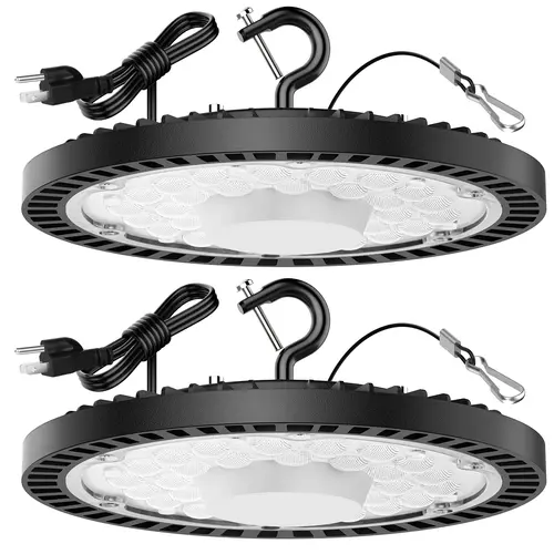 MATULSA UFO LED High Bay Lights, 30000LM 160W LED Shop Lights, 700W MH/HPS Equivalent Warehouse Lights 5000K, Waterproof Industrial Commercial Lighting Fixtures for Workshop Barn Garage, Non-dimmable, Commercial Led Outdoor, Durable Waterproof Light,sohoc