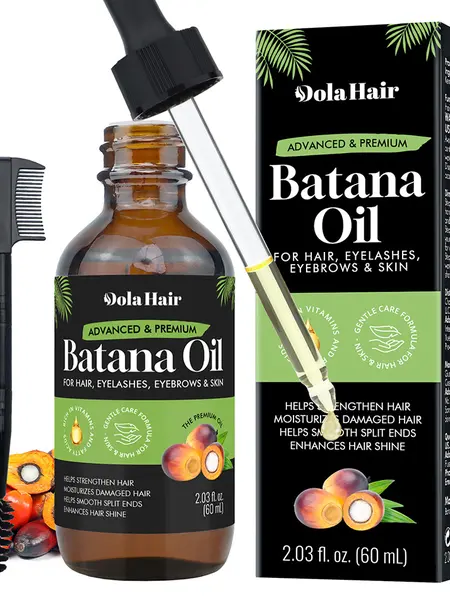 Batana Oil for Hair Growth & Scalp Care – 60ml Organic Moisturizing Batana Hair Oil, Repair Damaged Hair, Lightweight Daily Nourishing Treatment #Summervibes