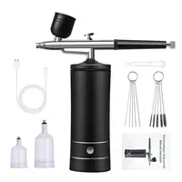 Electric Mini Air Compressor Machine, 1 Set Rechargeable Paint Spraying Tool with Accessories for Nail Art Tattoo Craft Cake, Airbrush Tool for DIY, Power, Handle, Tool Kit, Expert Airbrush Kit, Handheld Power Airbrush
