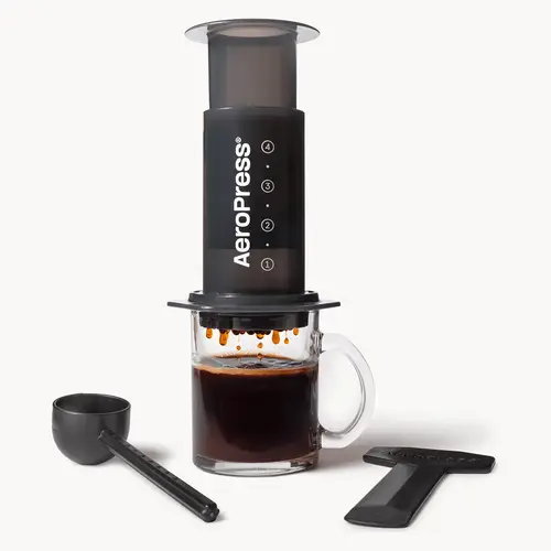 AeroPress Original Coffee Press - All-in-One French Press, Pour-Over & Espresso Style Manual Brewer, 2 Min Brew for Less Bitterness, More Flavor, Small Portable Coffee Maker, Travel & Camping