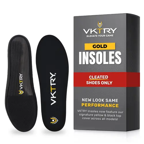 VKTRY Cleated Gold Carbon Fiber Performance Insoles
