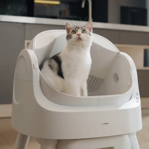 PetPivot AutoScooper Open-Top Automatic Self-Cleaning Cat Litter Box - Pull & Wrap, Odor-Free, Sealed Drawer Odor Traps, Up to 14 Days Scoop-Free, 6.5L/1.72Gal & 7L/1.85Gal Capacities, Limited-Time 80 Total Waste Bags (Extra 60 Included), Sohochic