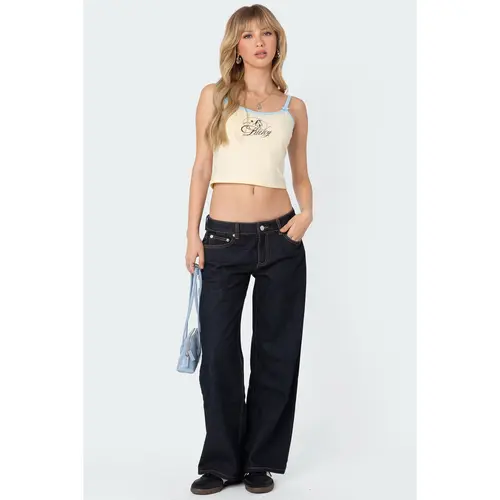 Petite Raelynn Washed Low Rise Baggy Jeans