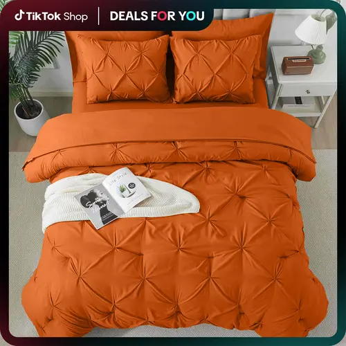 Cosybay 7pcs Bed Set - Full/Queen/King Sizes, Luxury Lightweight Comforter & Sheet Set for Family, Includes 1 Comforter,1 Fitted Sheet,1 Flat Sheet,4 Pillowcases, All Season, Machine Washable, Ideal for Bedroom Decor Ideas, Cozy Bed Setup, Dream Room, Bed