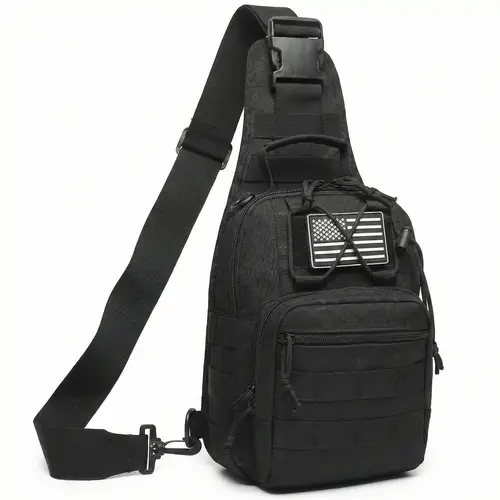 Tactical Compact EDC Shoulder Sling Bag for Men - Stylish, Casual, Trendy Crossbody Shoulder Messenger Bag, Multi Functional Durable Adjustable for Camping, Travel, Sport,Stylish Crossbody Bags,Father's Day Gift