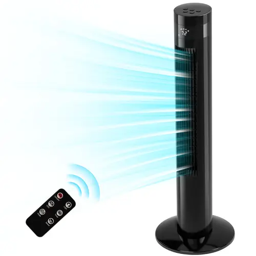 【Not Air Conditioner】Antarctic Star Tower Fan - Portable Electric Oscillating Floor-Mounted Fan, Remote-Operated, Adjustable Speed, Multi-Speed Settings, 12H Timer, Quiet for Bedroom, Office, Adjustable Speed Fan