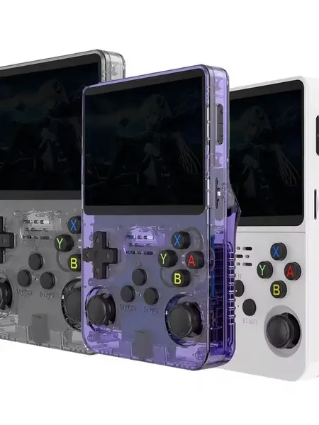 R36S Retro Video Handheld Console with Linux System 3.5 in IPS Screen 3000mAh Battery 32G+64G TF Card for Christmas, Thanksgiving, Holiday Gift,back to school,back to school haul,sohochic