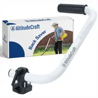 AltitudeCraft Aluminum Weed Eater Handle & Harness Kit - Ergonomic Back Saver, Universal Fit for Cordless Grass Trimmers, Weed Wackers and Brush Cutters, Includes Allen Wrench, Lawn Care Tool #toolupgrade