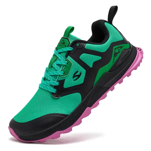 HOBIBEAR Men's Wide Toe Box Outdoor Running Footwear - Breathable Fabric Upper, Non-Slip Cushioned Low-Cut Sporty Running Shoes for Walking, Training (Mens Shoes for Multi-Sport Casual Use), Anti-Slip Grip Casual Trainers