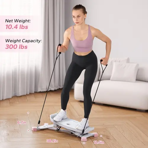 Merach Balance Board Balancing Machine Rocking Stepper Leg Exercise Low Impact Plyometric Training Fun Cardio Trainer Full Body Aerobic Exercise Equipment BackToSchool