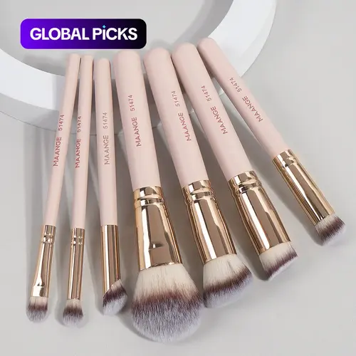 MAANGE Professional Cosmetic Brush Set, 7 Counts/set Multifunctional Makeup Brush Kit with Soft Bristles, Makeup Tools Gift for Women & Girl, Makeup Brushes Set Cosmetics Brushes Set Summer Makeup #TOP PICKS
