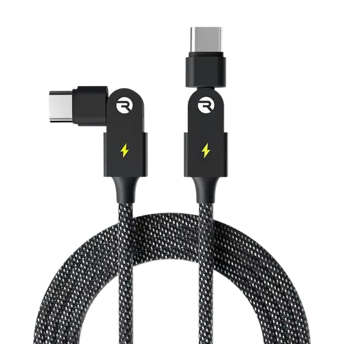 Raycon Global Inc. Magic Spin Charger Cable - Fast-Charging Cable for Smartphones, Cellphones, and Electronics, Smartphone