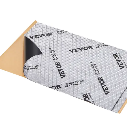 【toolupgrade】VEVOR Car Sound Deadening Mat 50 mil 52 sqft Butyl Sheet Set with Aluminum Foil, Car Interior Accessory for Soundproofing, Vibration Dampening & Noise Insulation, Car Accessory