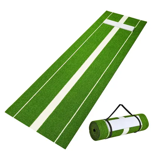 VEVOR 10'x3' Green Softball Pitching Mat, Antislip Antifade Rubber Training Mats, Pitching Mound Training Aid for Pitchers Indoor Outdoor Practice,toolupgrade