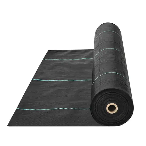 【toolupgrade】VEVOR Premium Heavy-Duty Polypropylene Weed Barrier Landscape Fabric, 5.8 OZ Woven Industry Geotextile, Tear-Resist Ground Cover for Driveway, Gravel & Garden Weed Control with High Permeability
