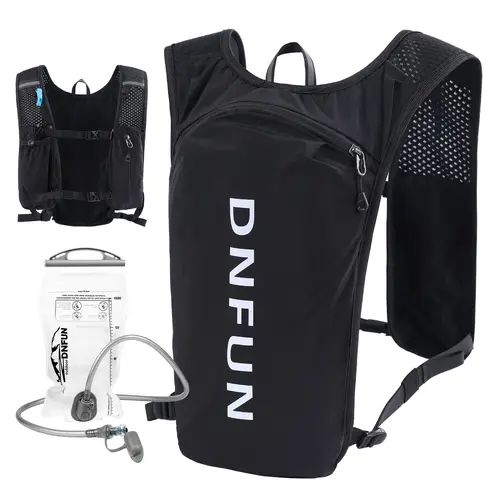 Running Hydration Vest - 1.5L Water Bladder, Lightweight Bounce-Free Outdoor Active Gear, Water Carrier Accessories for Trail Running, Cycling, Jogging Equipment