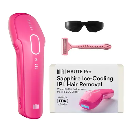 INIA HAUTE Pro Sapphire Ice-Cooling IPL Hair Remover - FDA Cleared, Max Energy, Painless Body Hair Removal Device for Women, Bikini Line Care & Full Body Use, 2-Year Warranty, Summer Beauty Gift Idea,back to school,back to school haul,sohochic