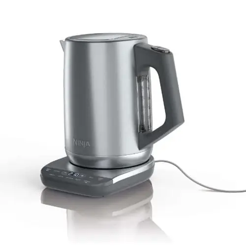 Ninja Precision Temperature Electric Kettle, 1500 watts, BPA Free, Stainless, 7-Cup Capacity, Hold Temp Setting - KT200