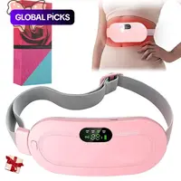 Menstrual Heating Pad Belt, Cordless Electric Waist Belt, Warming Abdominal Massager with Vibration #GLOBAL PICKS
