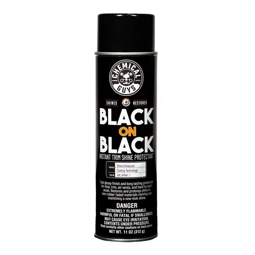 CHEMICAL GUYS Instant Shine High-Gloss Aerosol Trim & Tire Dressing - Reaches Wheel Wells, Glossy Deep Black Restore for Vinyl, Plastic, Rubber, Engine Bays - Fast Spray-On for Cars, Trucks, SUVs
