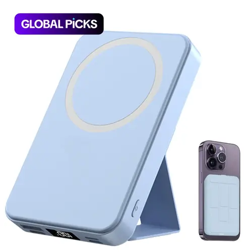 Magnetic Portable Wireless Fast Charger, 10000 mAh Power Bank Battery Pack with 22.5W PD Quick Charge and LED Display, Compatible with iPhone Series, Travel Power Bank #GLOBAL PICKS