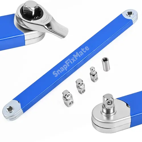 GJANSH Impact Offset Extension Wrench, Tight Reach Extension Wrench Set, with 1/2"", 1/4"" and 3/8"" Square Drive Adapters, Universal Extensions Wrench for Small Place,TikTokShopBlackFriday