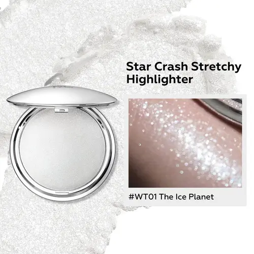 Focallure Gel-To-Powder Sparkle Highlighter (14g) - Waterproof, Long-Lasting, Lightweight, Cruelty-Free Beauty Products for Adults, Face & Body Radiant Glow