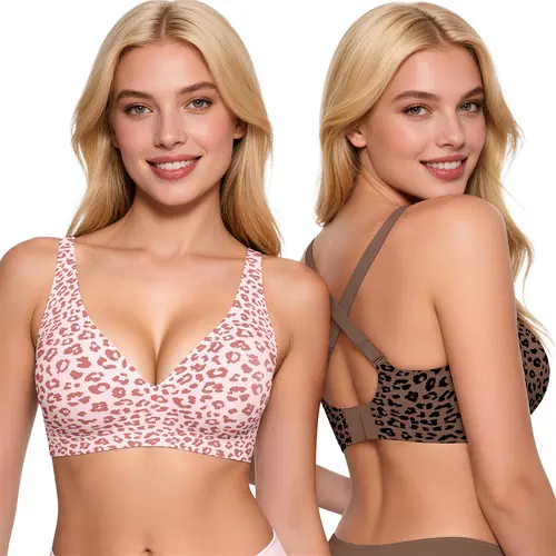 Vertvie｜BLAIR Deep-V Wireless Bra, Jelly Bras, Natural Lift & Clean Confidence Smooth Soft
